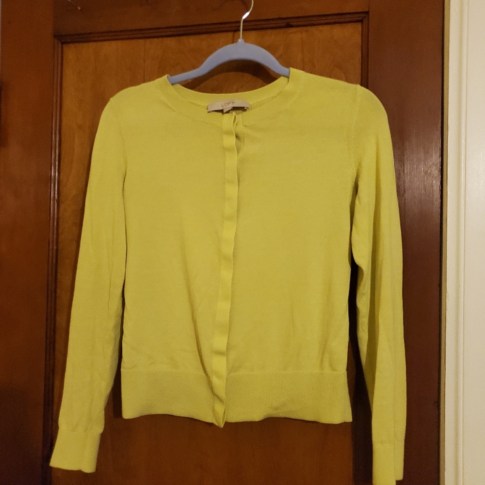 Ann Taylor Loft button up cardigan sweater small